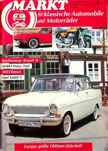 Deckblatt Oldtimer Markt (06/1988)
